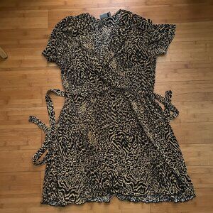 ASOS Belted Cheetah Dress Size 14